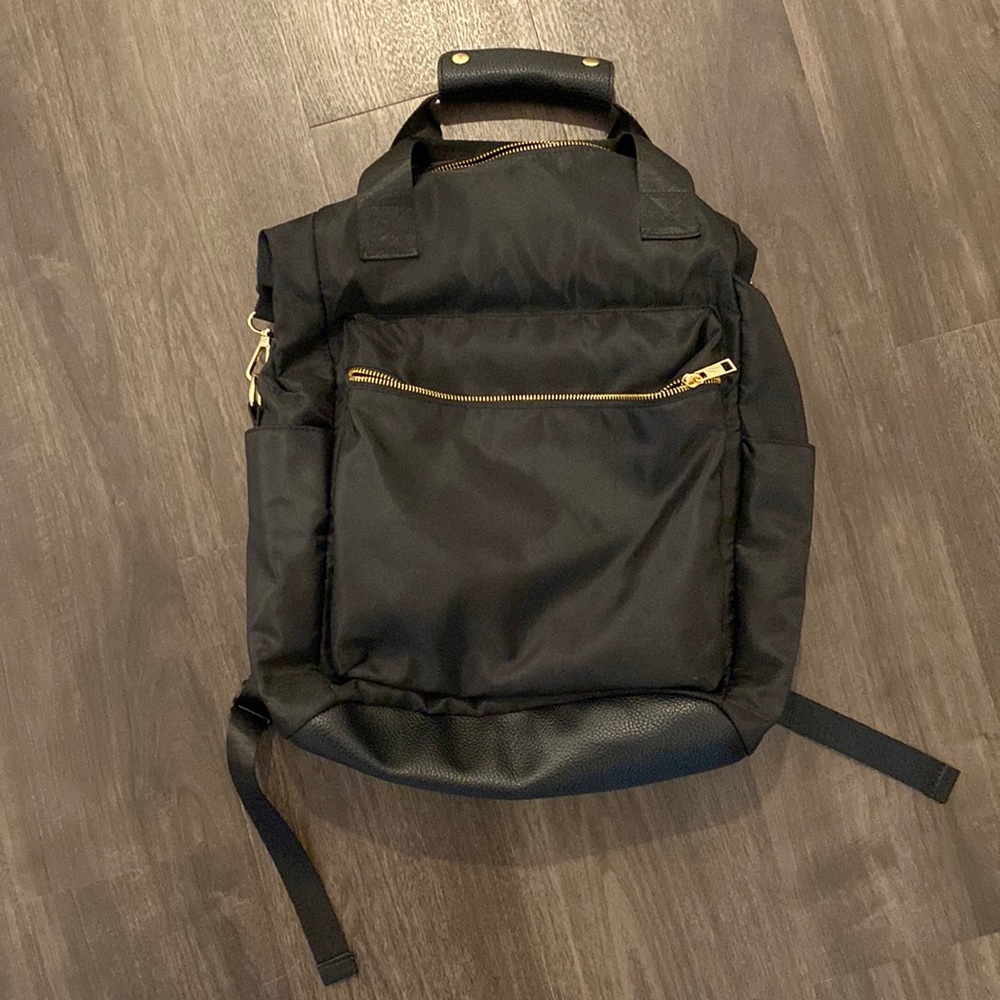 A New Day Black Nylon Backpack